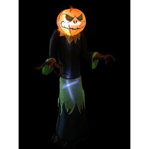 Gemmy Home Accents 5ft Tall Pumpkin Reaper